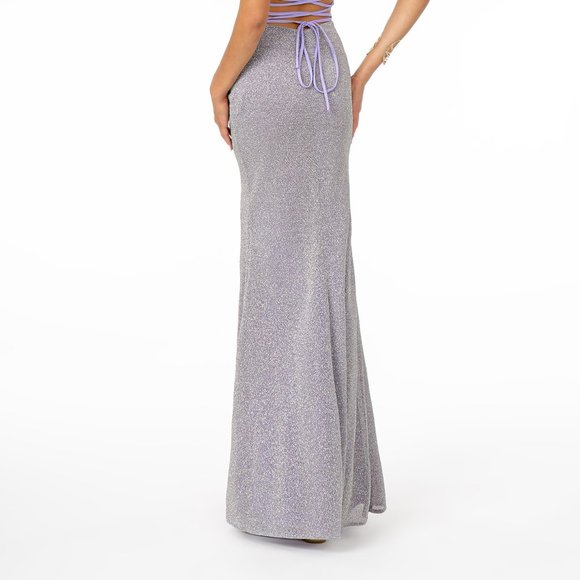 Sheath Glittered Leg Slit Evening Dress GSGL1831 - Picture 3 of 5